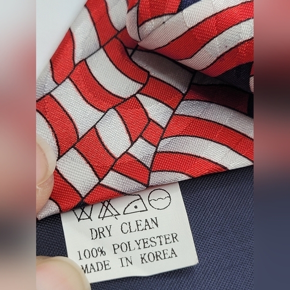 Hand Made Patriotic Americana Men's Tie - Picture 4 of 4